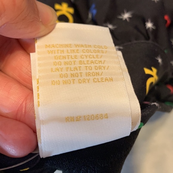 Sailor Moon Luna Symbols Skirted Swim Bottoms hot topic black multicolor XL - Picture 9 of 12